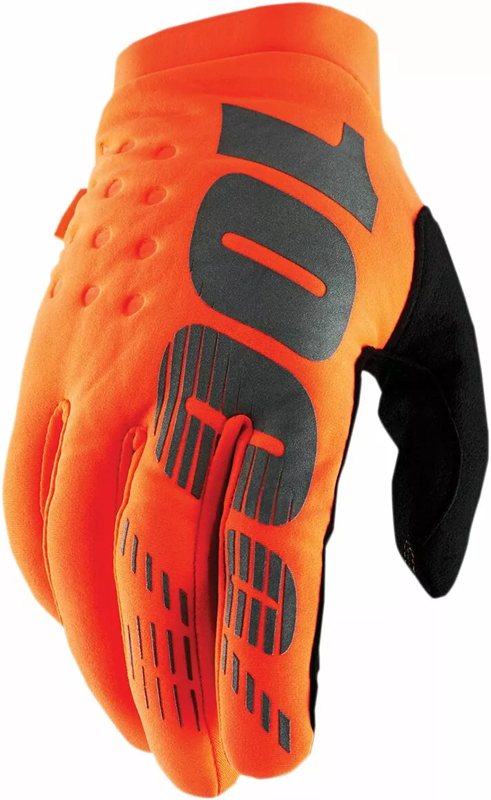 100% GLOVE YTH BRISK OR/BK MD 10004-00005