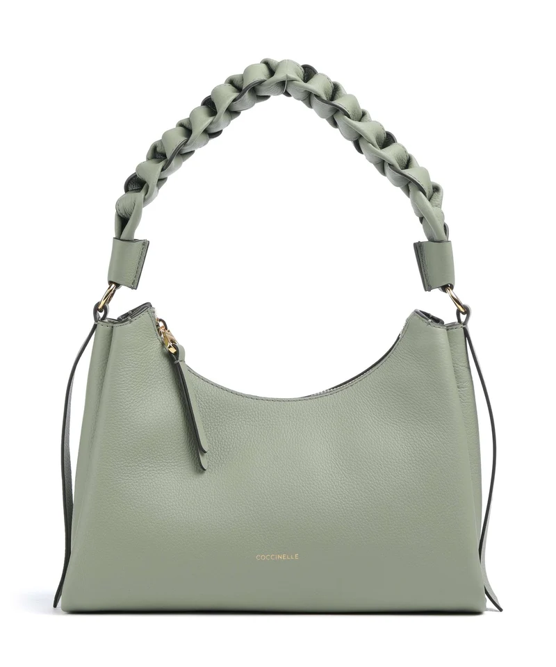 Coccinelle Boheme Grana Double Axelremsväska greenery/rosett