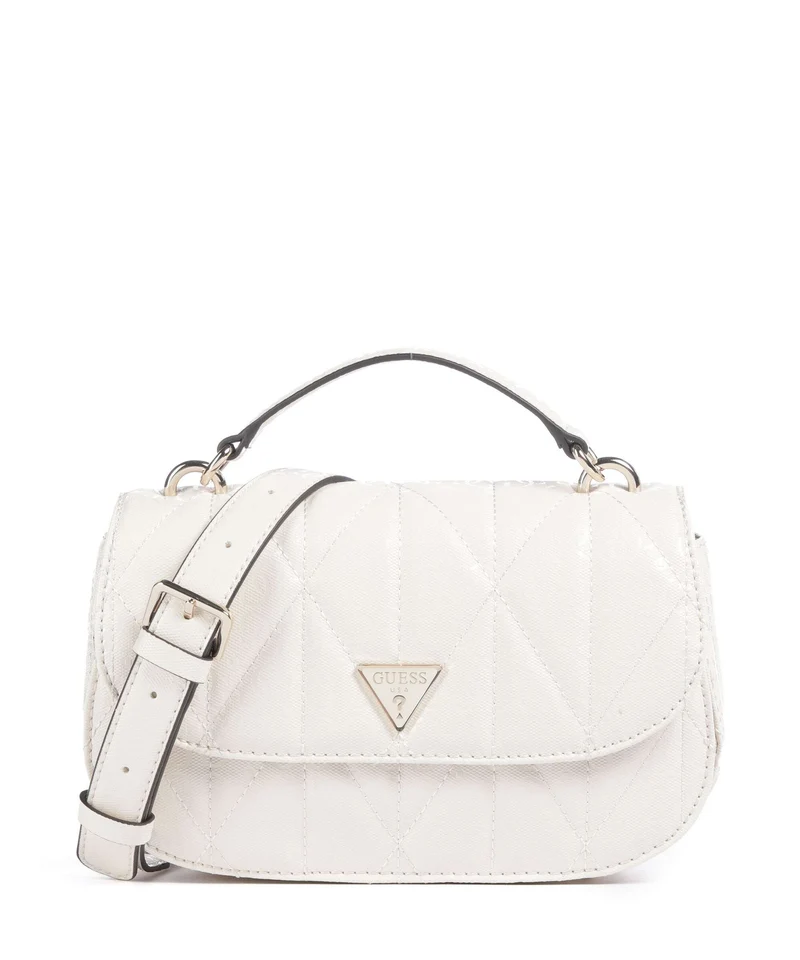 Guess Aldina G-Shine Crossover väska offwhite