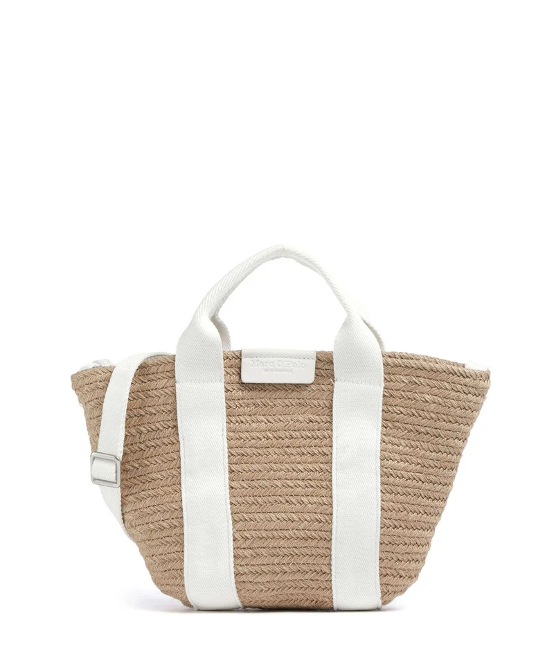Marc O'Polo Meria Crossover väska white cotton