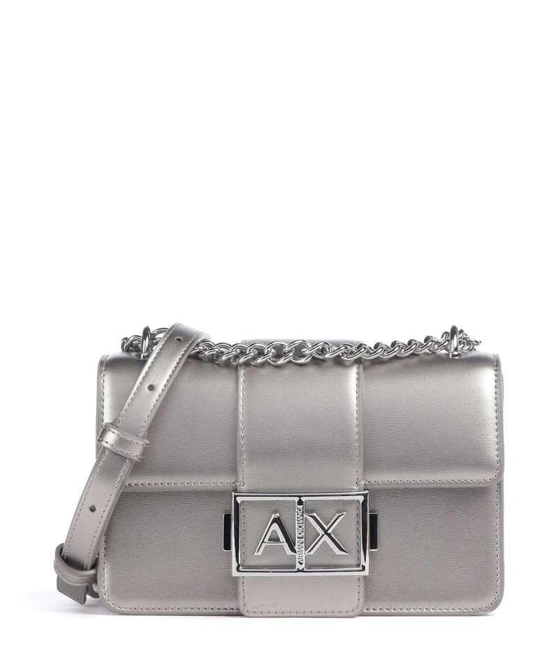 Armani Exchange Wonder S Axelremsväska gunmetal