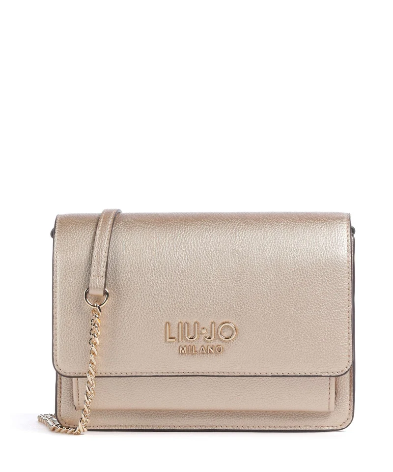Liu Jo Icon M Crossover väska light gold