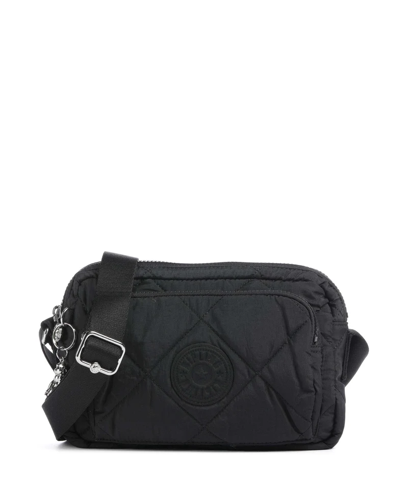 Kipling Crinkled Quilt Abanu M Zip Crossover väska cosmic black