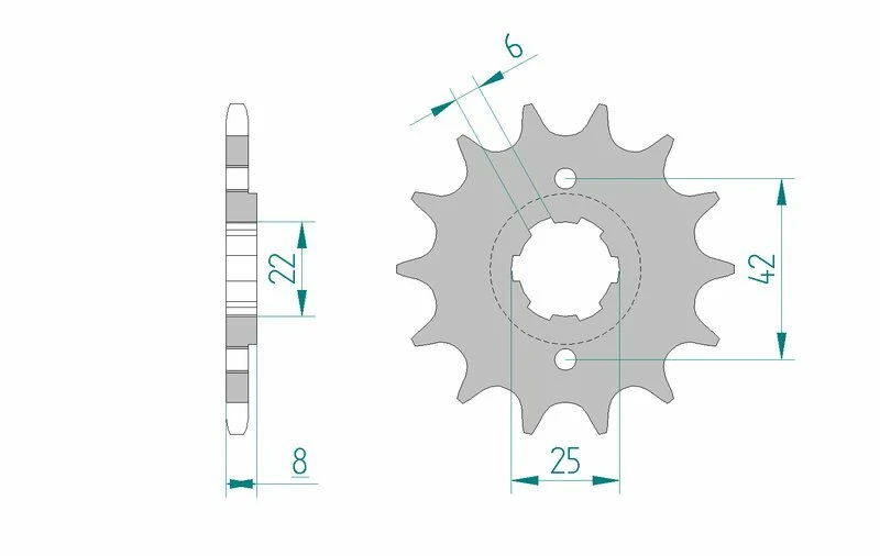 AFAM Steel Standard Front Sprocket 20500 - 520 20500-14