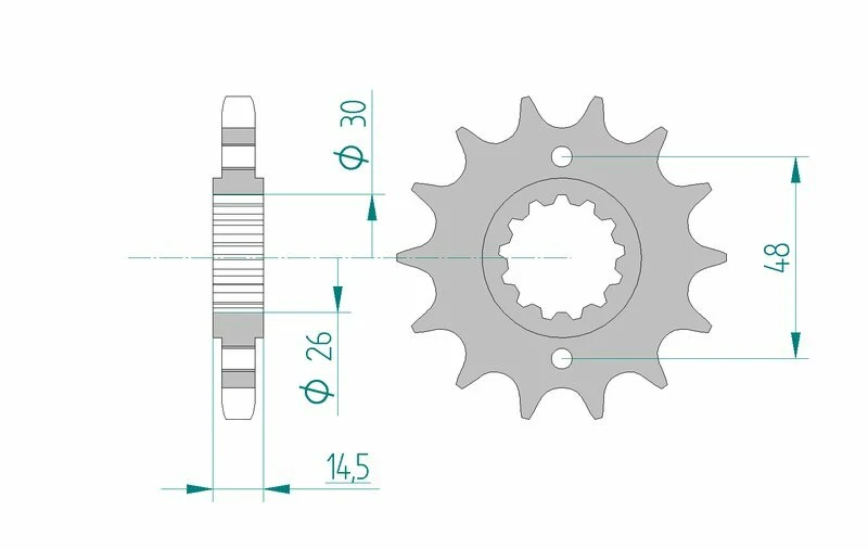 AFAM Steel Standard Front Sprocket 20602 - 530 20602-16