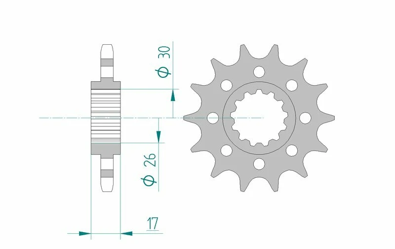 AFAM Steel Standard Front Sprocket 20615 - 525 20615-16