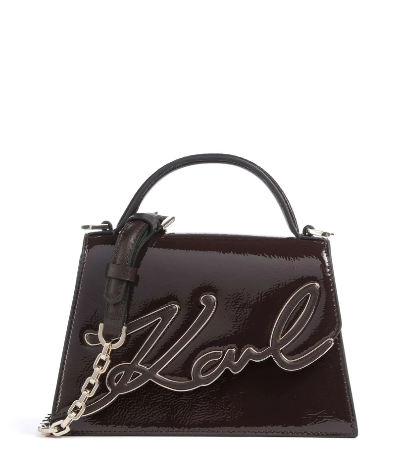 Karl Lagerfeld K/Signature 2.0 Small Crossover väska tobacco
