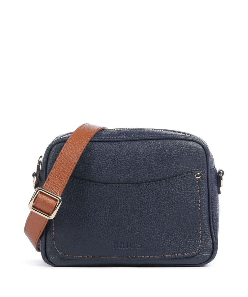 Brics Gondola Magnolia Crossover väska night blue/caramel