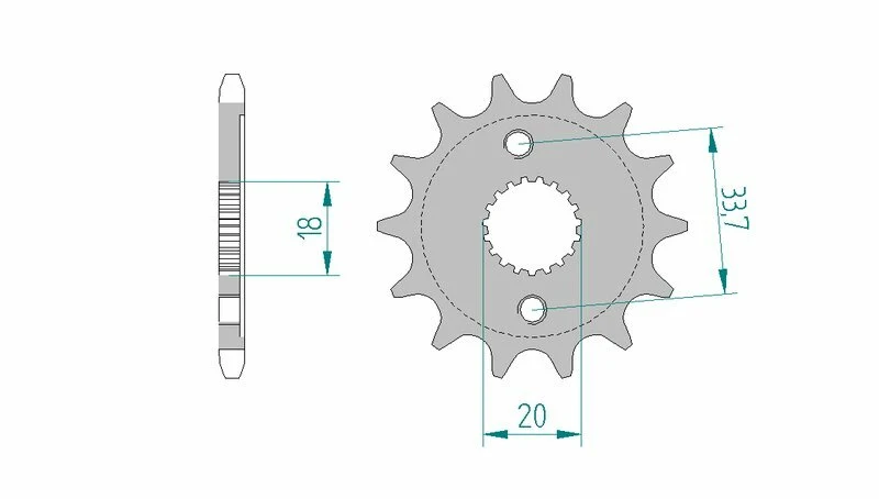 AFAM Steel Standard Front Sprocket 20212 - 428 20212-15