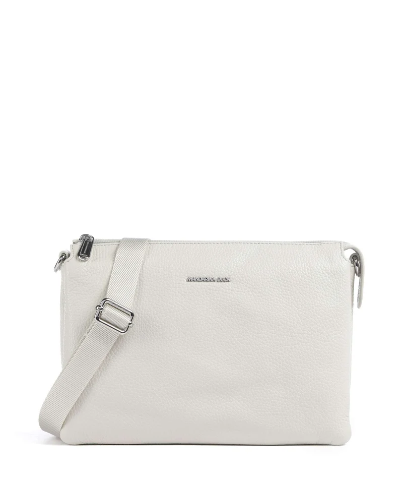 Mandarina Duck Mellow Leather Crossover väska cashmere