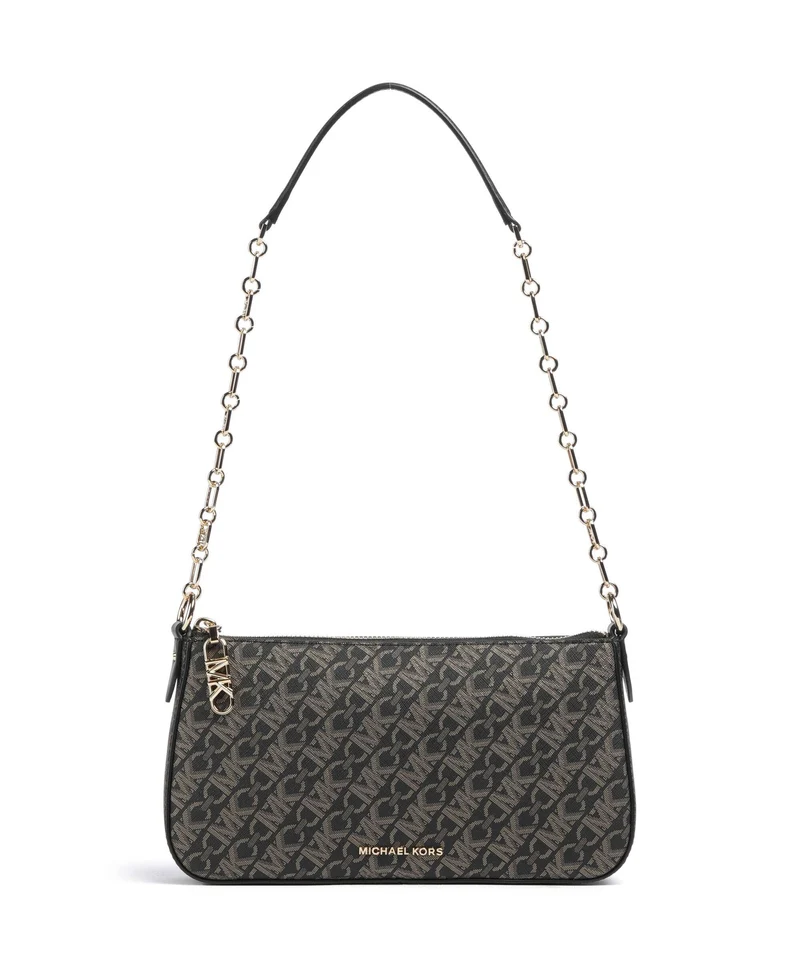 Michael Kors Empire Axelremsväska black/pale gold