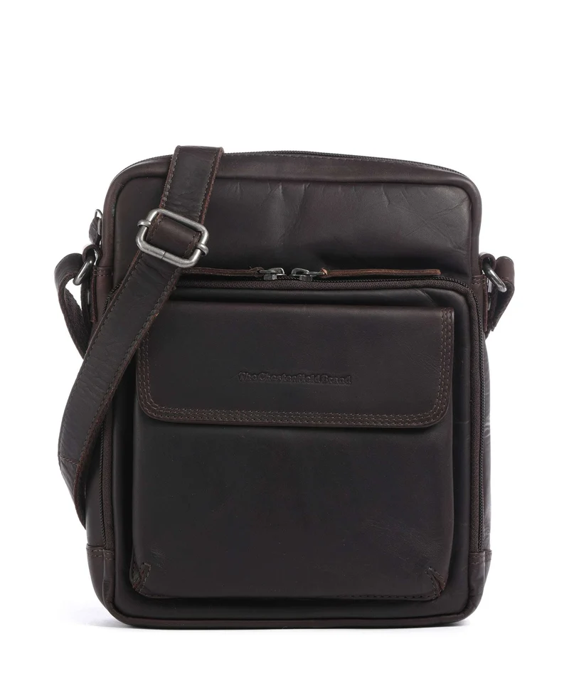 The Chesterfield Brand Wax Pull Up Cow Montira Crossover väska brown