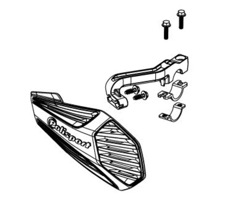 POLISPORT MX Air/MX Force Handguards Mounting Kit 8309200001