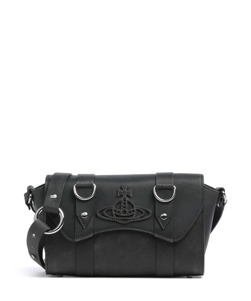 Vivienne Westwood Kimmy Distressed Crossover väska off black