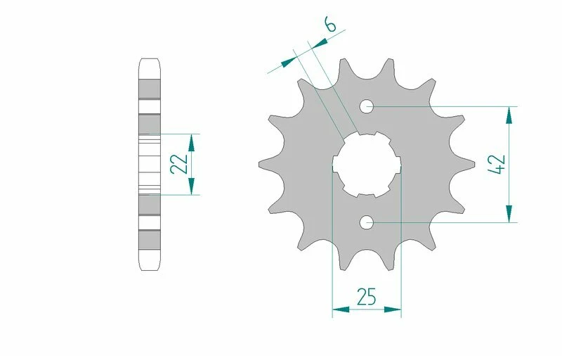AFAM Steel Standard Front Sprocket 20400 - 530 20400-17