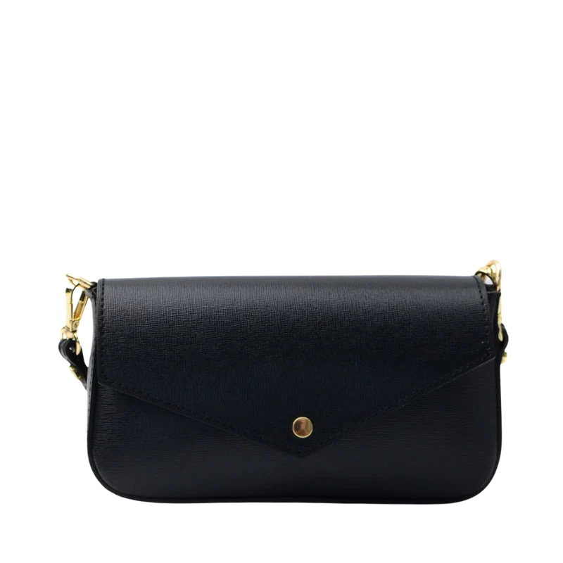 Mini Envelope Leather - Black