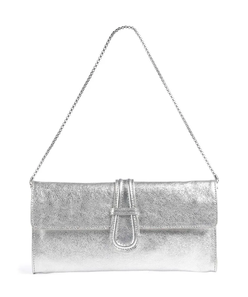 Abro Mimosa Luna Axelremsväska silver