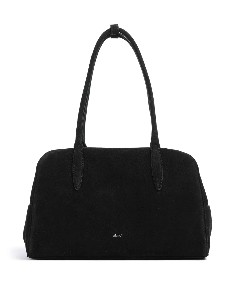 Abro Suede Amara Axelremsväska black/nickel