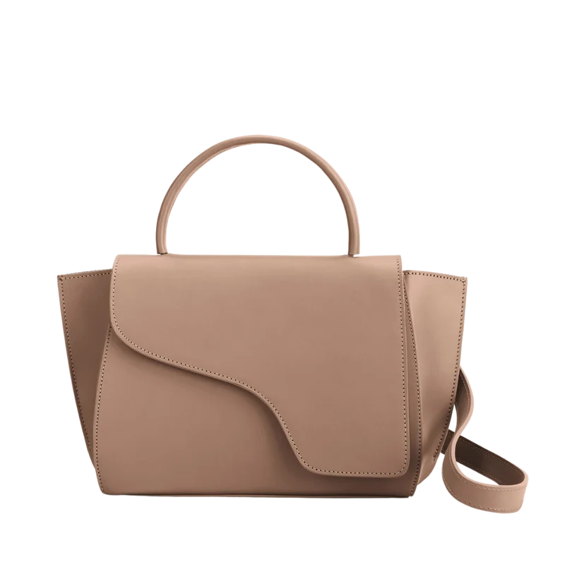 Arezzo Leather Handbag - Beige