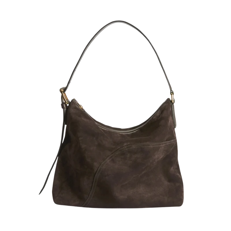 Bassano Suede Totebag - 1057 Walnut