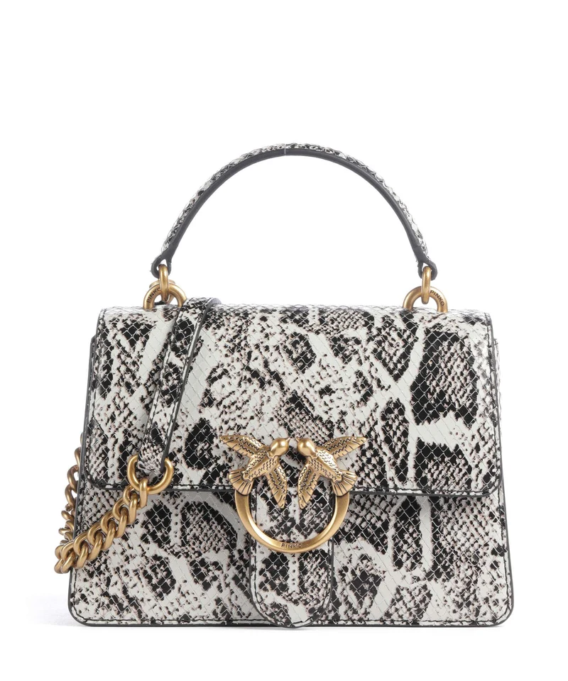 Pinko Love One Mini Crossover väska roccia/nero/antique gold