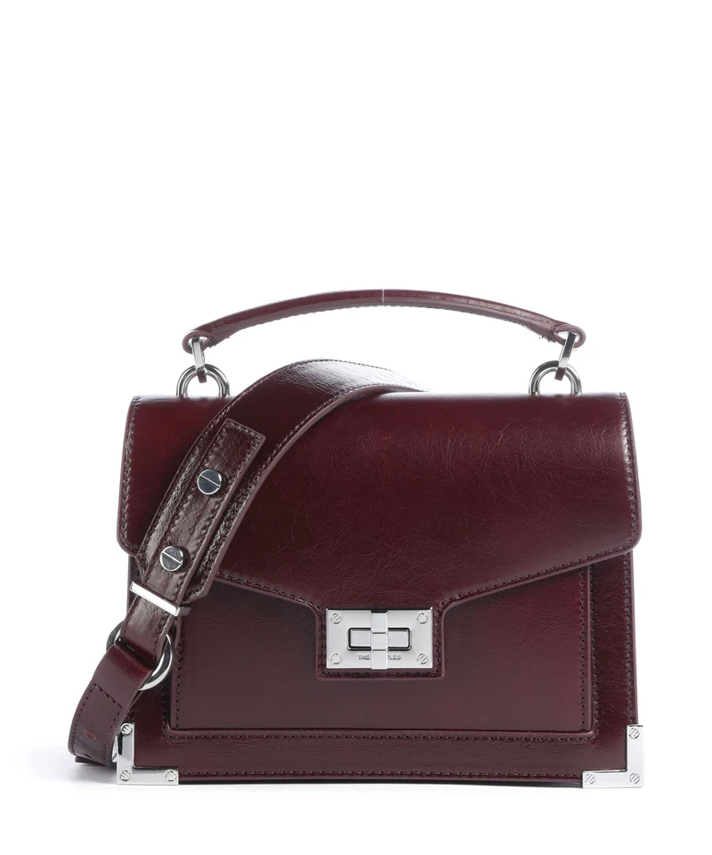 The Kooples Emily Small Crossover väska bordeaux