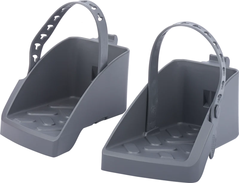 POLISPORT Footrests + Straps Silver Boodie 8634400006