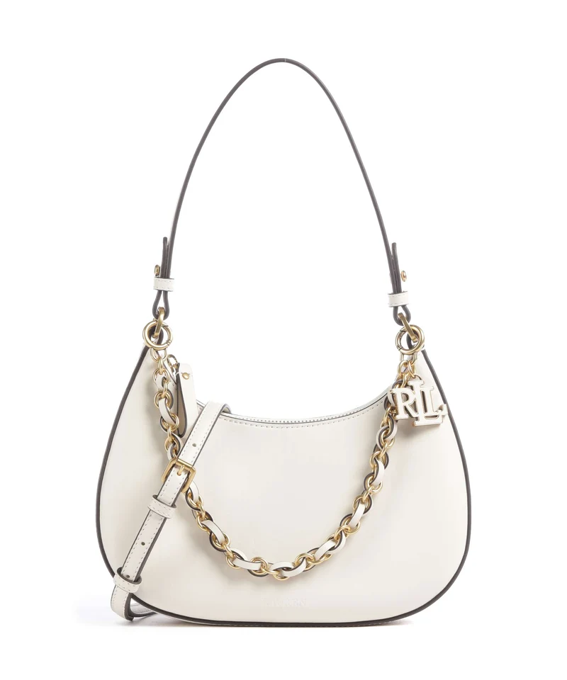Lauren Ralph Lauren Marcy Medium Axelremsväska soft white