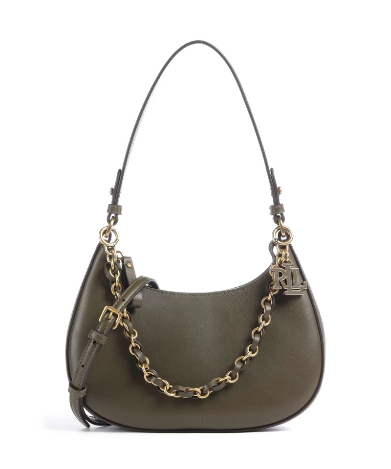 Lauren Ralph Lauren Marcy Medium Axelremsväska botanic green