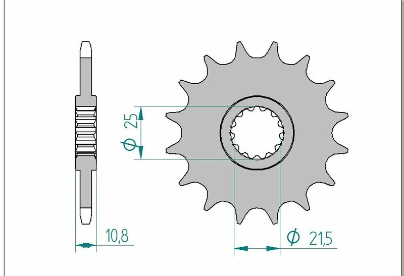 AFAM Steel Standard Front Sprocket 21512 - 520 21512-15
