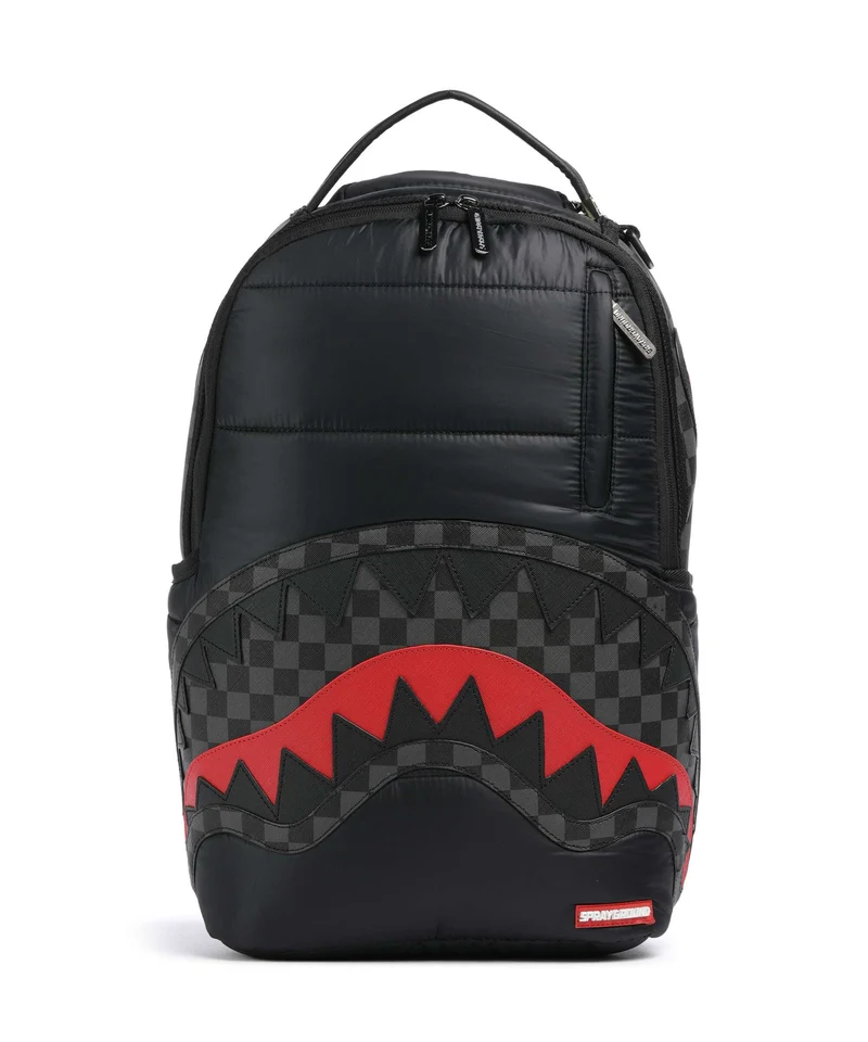 Sprayground Black Puffer Check Ryggsäck black/grey