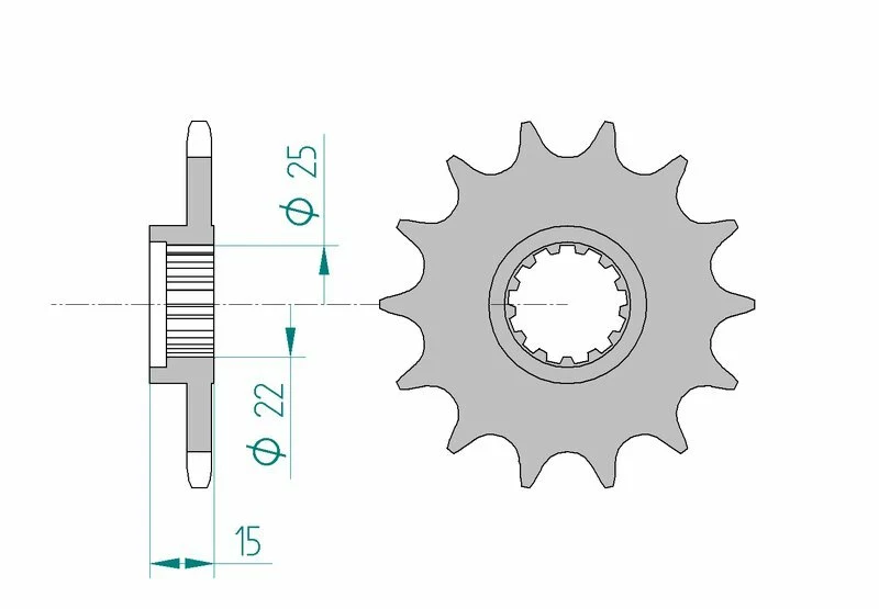 AFAM Steel Standard Front Sprocket 24510 - 520 24510-15