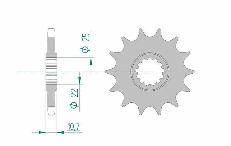 AFAM Steel Standard Front Sprocket 21606 - 525 21606-16