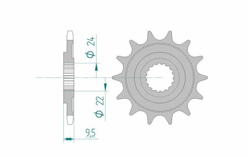 AFAM Steel Standard Front Sprocket 20311 - 520 20311-15