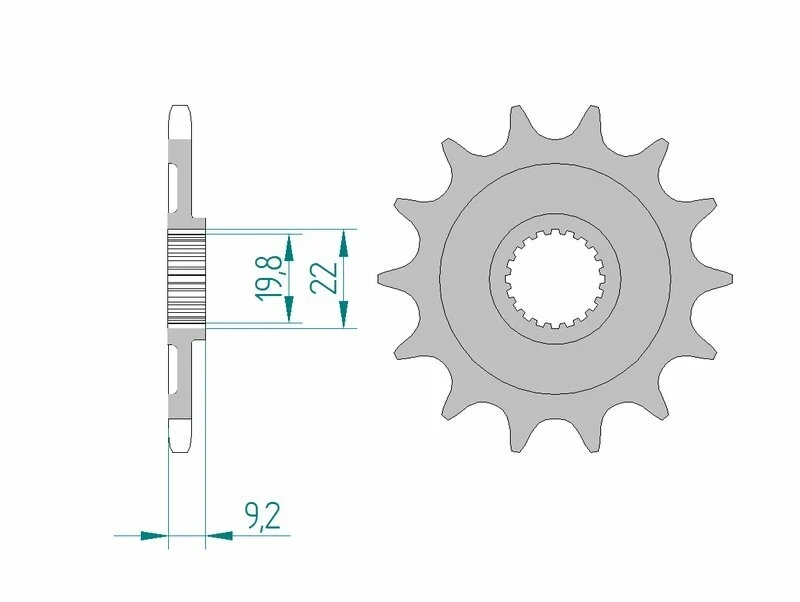 AFAM Steel Self-Cleaning Front Sprocket 24305 - 520 24305+13