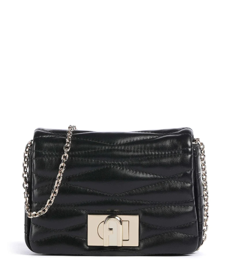 Furla 1927 Mini Soft Crossover väska nero