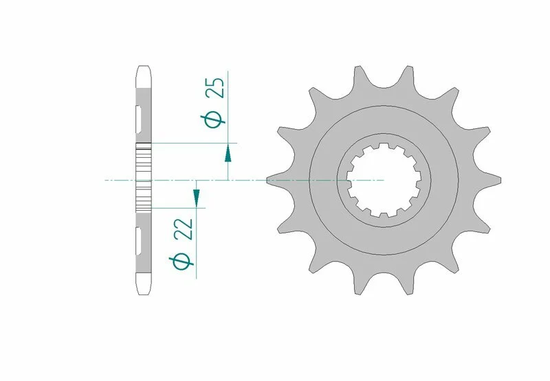 AFAM Steel Standard Front Sprocket 27502 - 520 27502-14