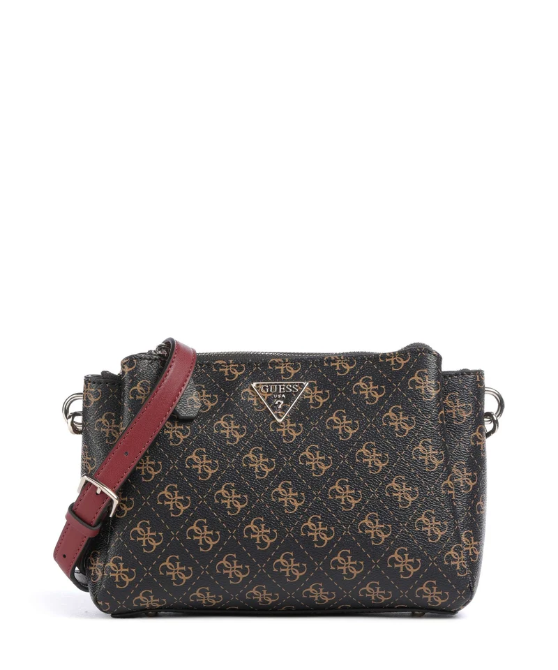 Guess Noelle Q Logo Crossover väska brown