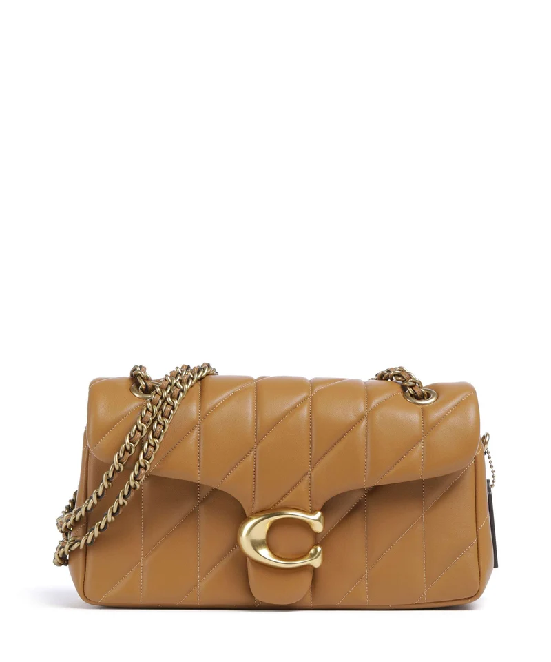 Coach Tabby Quilted 26 Axelremsväska honey brown