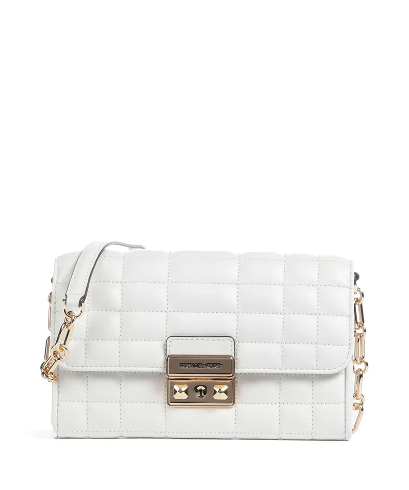Michael Kors Tribeca Crossover väska optic white