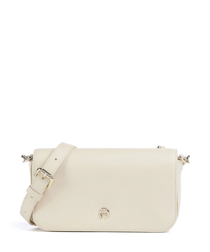 Aigner Zita S Crossover väska macadamia white