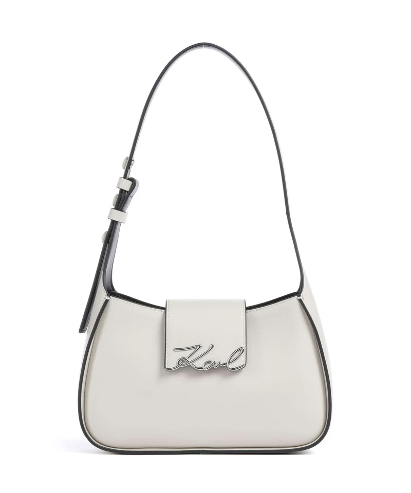 Karl Lagerfeld K/Signature Axelremsväska cement