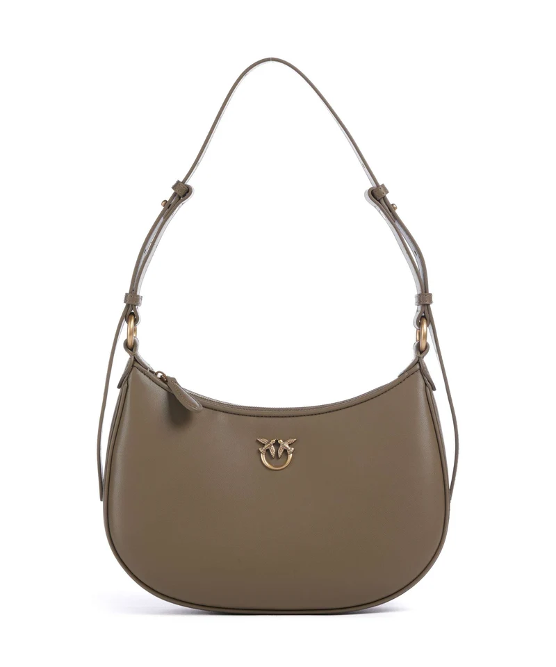 Pinko Half Moon Mini Axelremsväska scricciolo/antique gold
