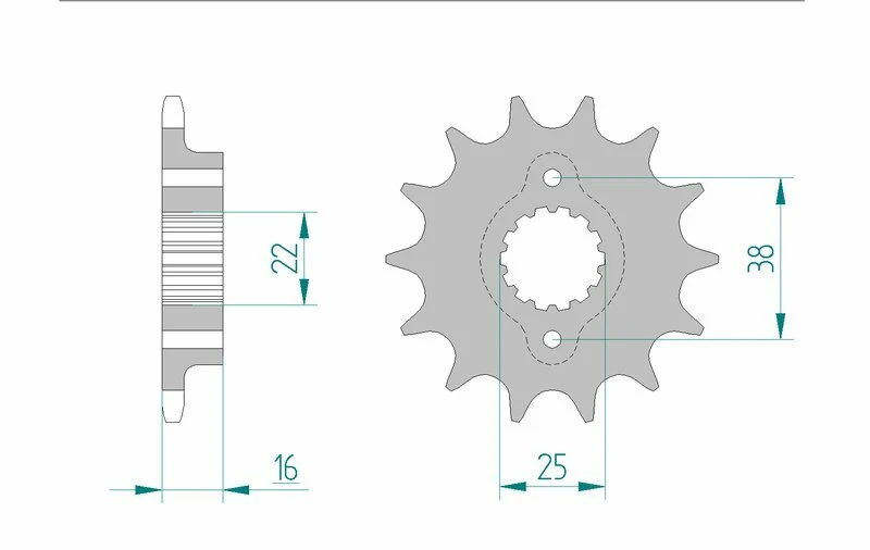 AFAM Steel Standard Front Sprocket 52604 - 520 52604-14