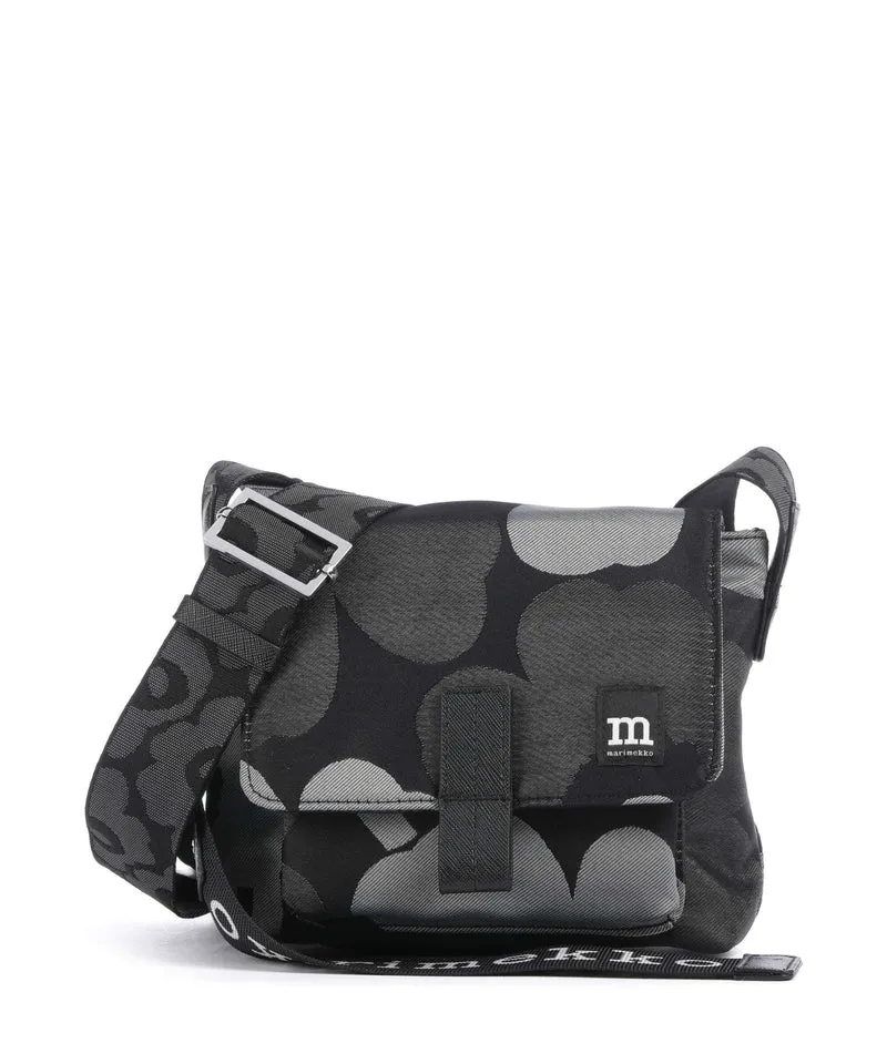 Marimekko Unikko Mini Crossover väska grey/dark grey/black