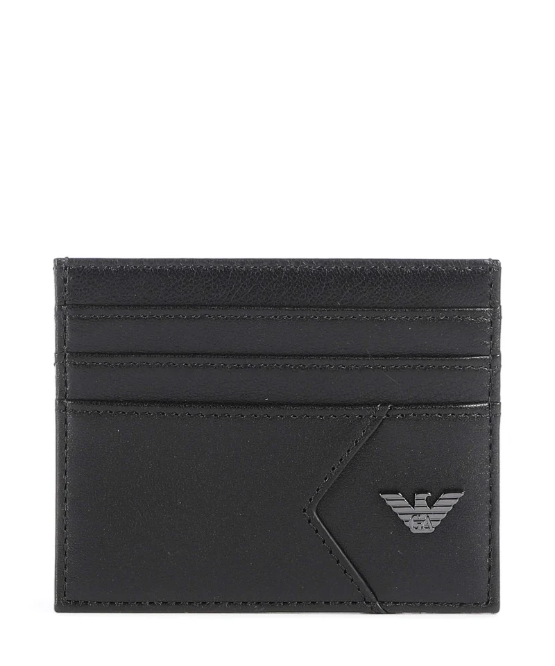 Emporio Armani Premium Nappa Korthållare black beauty