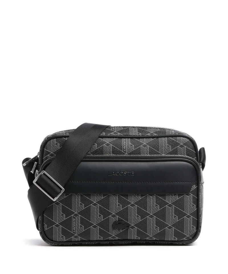 Lacoste The Blend Crossover väska monogram noir/gris