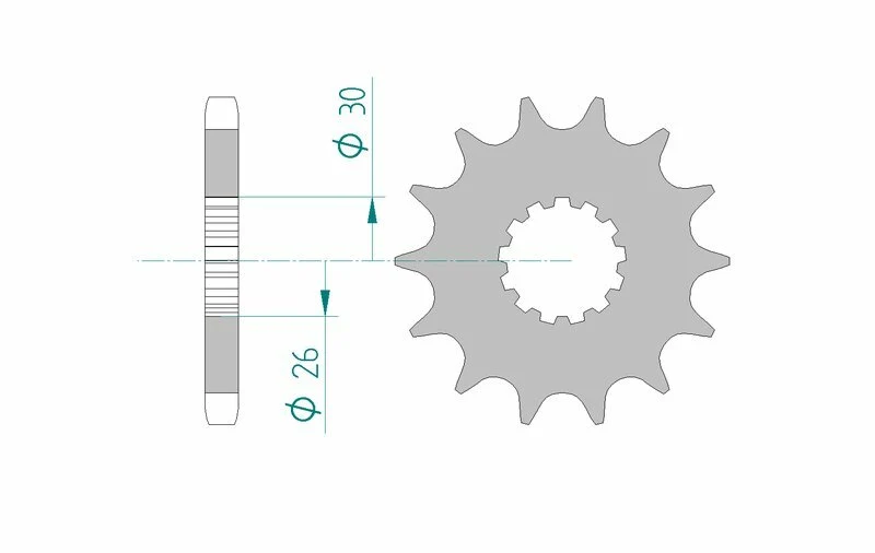 AFAM Steel Standard Front Sprocket 88800 - 530 88800-17