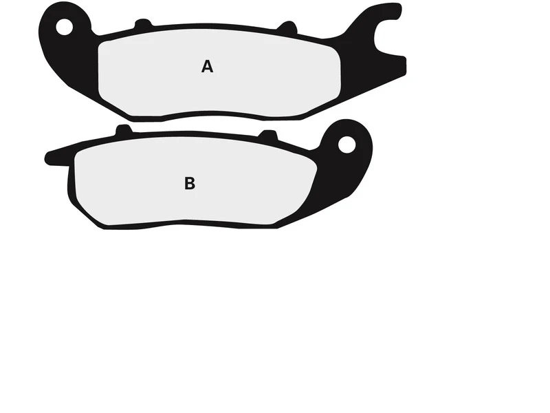 NISSIN Street Semi-Metallic Brake pads - 2P-305NS 2P-305NS
