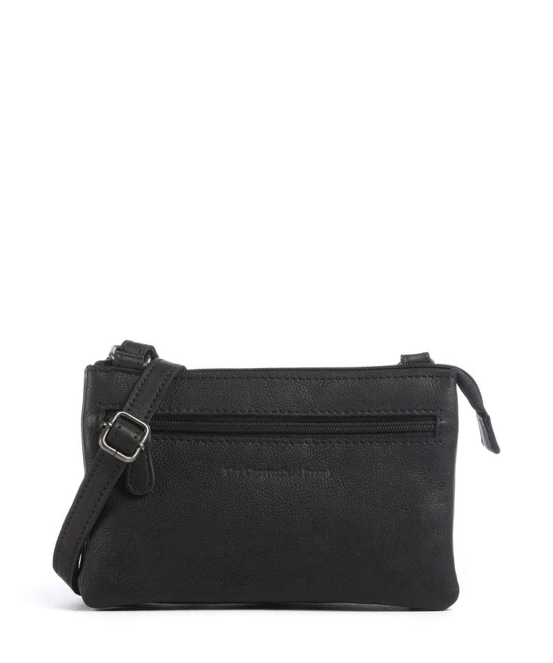 The Chesterfield Brand Washed Waxed Cow Osaka Crossover väska black